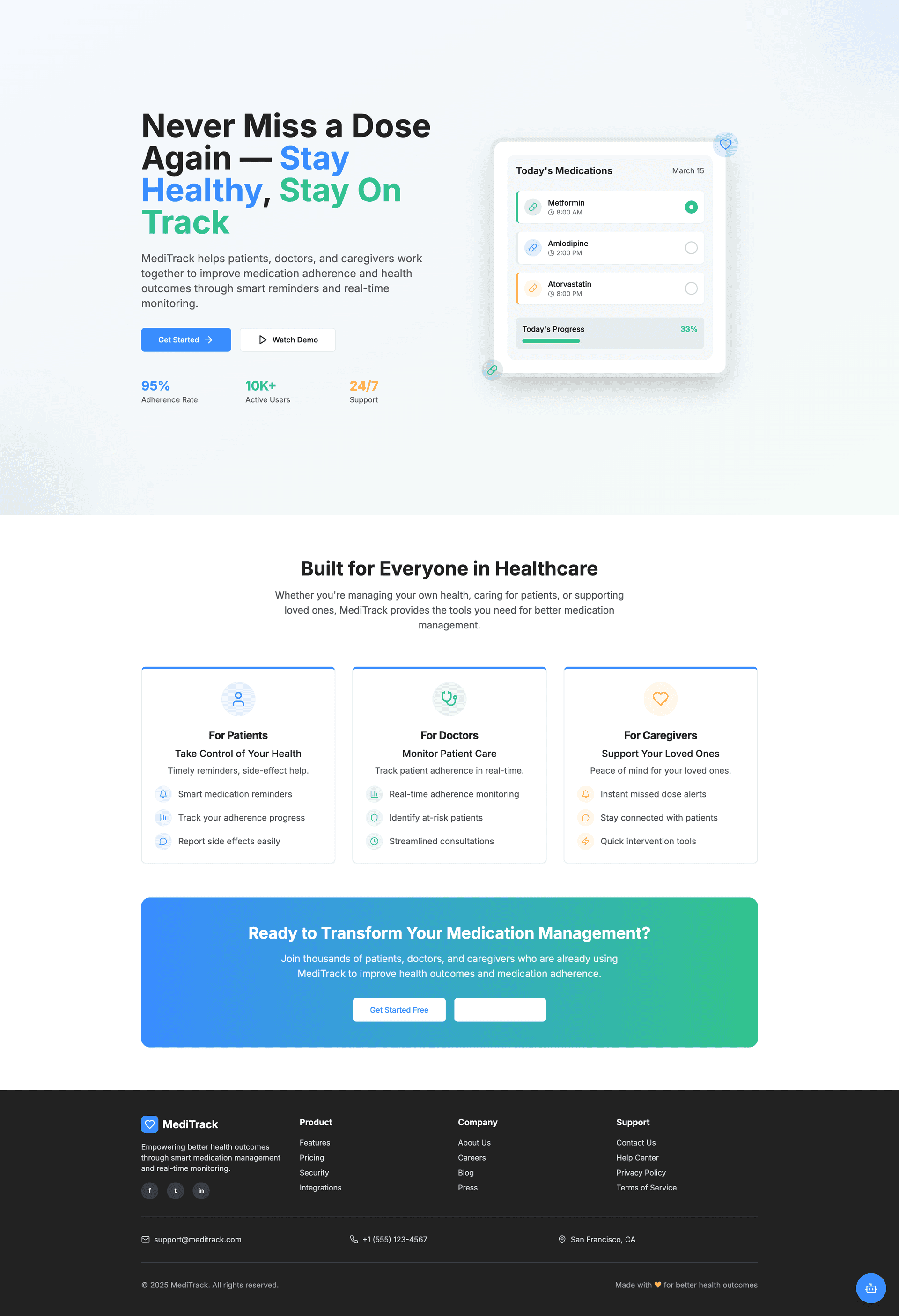 MediTrack - Medical Records Management System screenshot 1