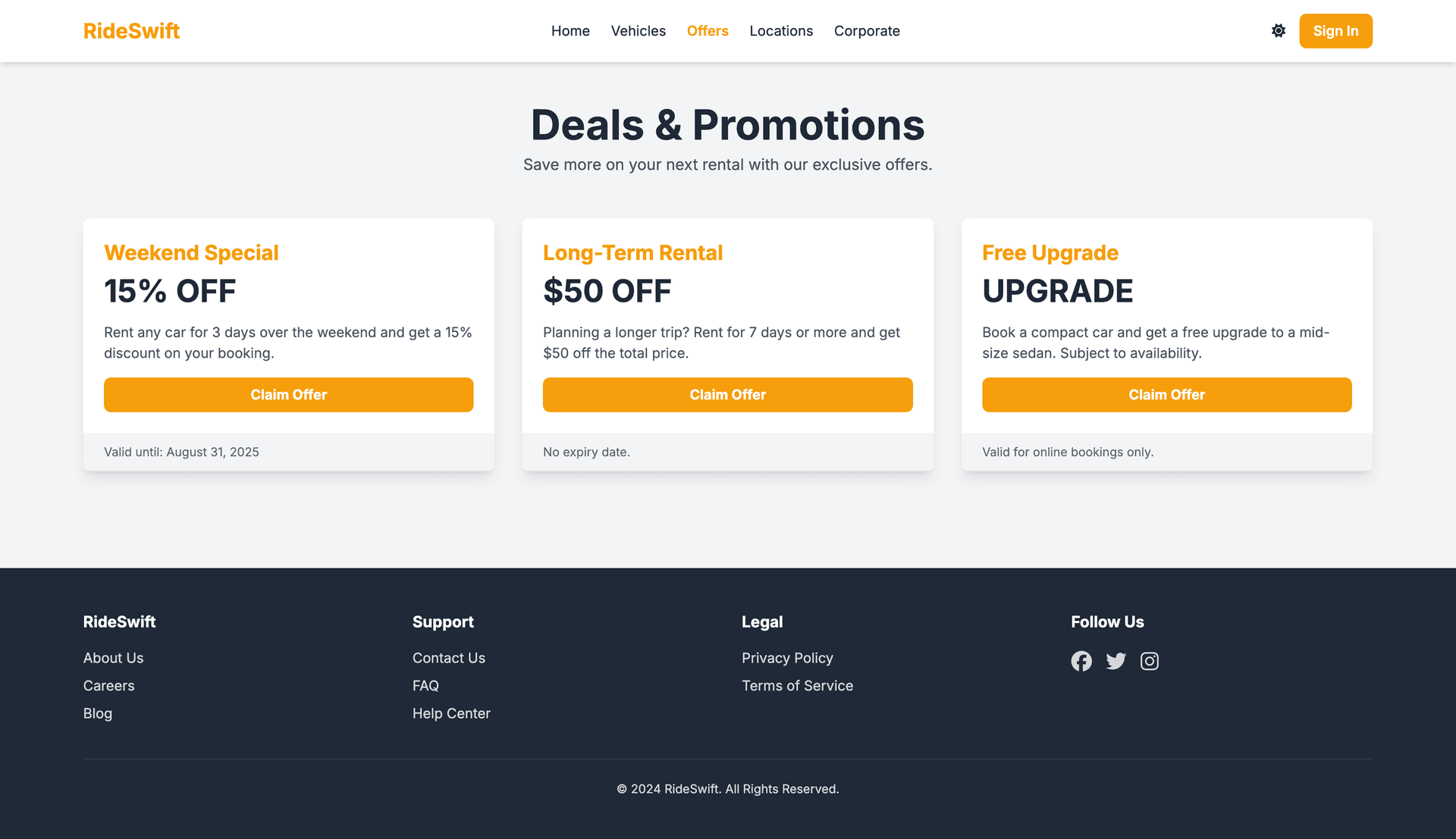 RideSwift – Smart Car Rental Platform screenshot 4