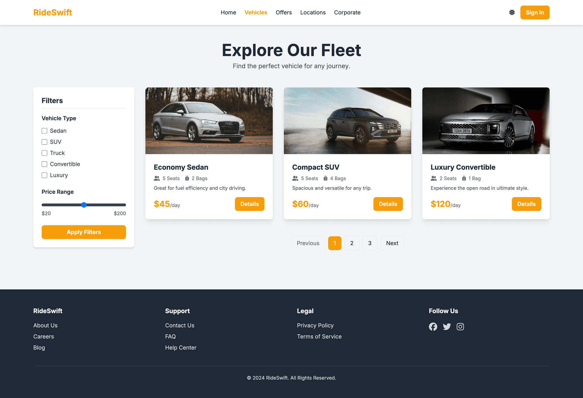 RideSwift – Smart Car Rental Platform screenshot 6